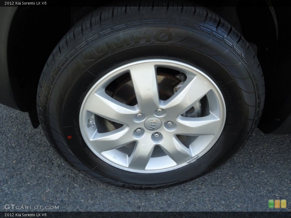 2012 Kia Sorento LX V6 Wheel and Tire Photo #69662739