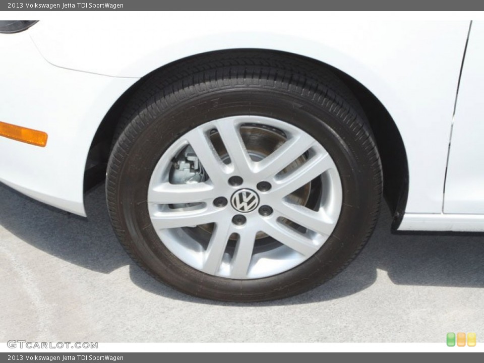 2013 Volkswagen Jetta TDI SportWagen Wheel and Tire Photo #69668364