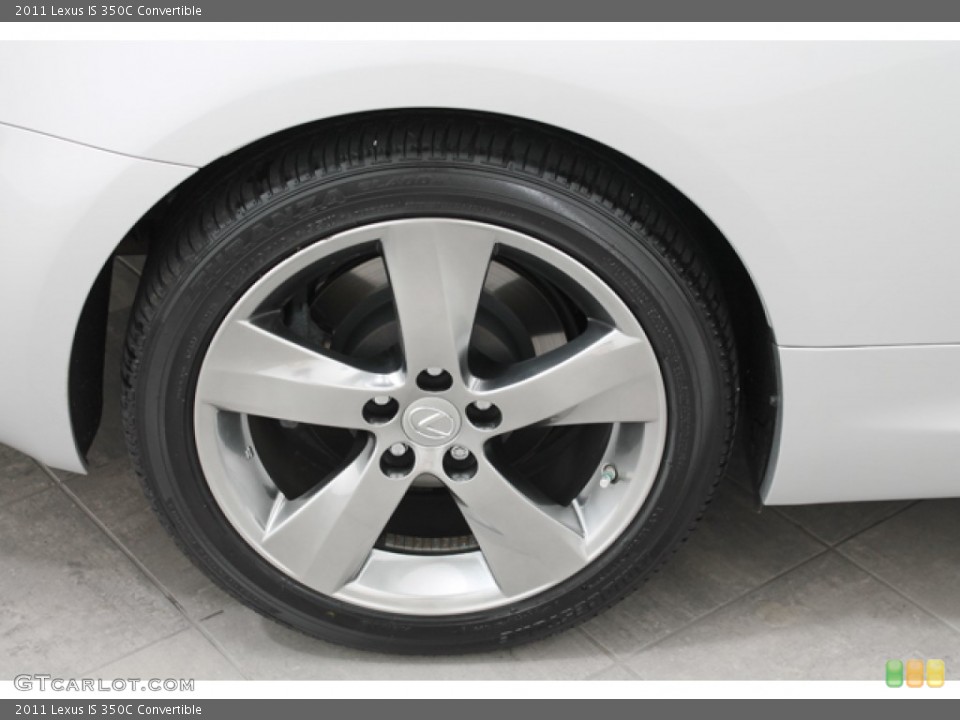 2011 Lexus IS 350C Convertible Wheel and Tire Photo #69683150