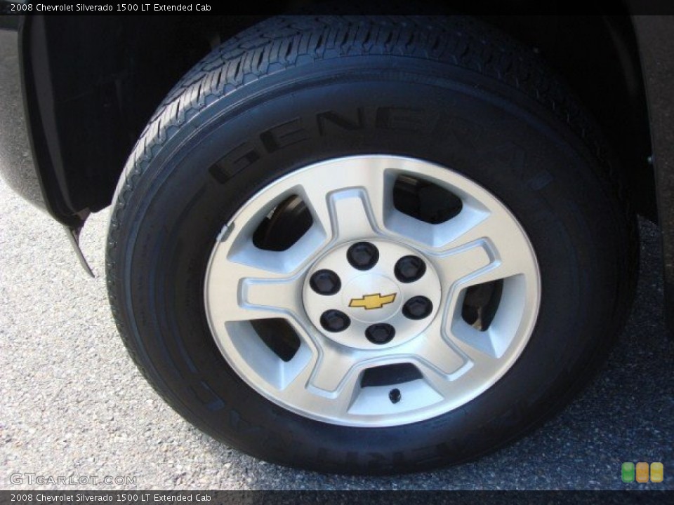 2008 Chevrolet Silverado 1500 LT Extended Cab Wheel and Tire Photo #69689574