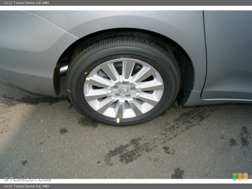 2013 Toyota Sienna XLE AWD Wheel and Tire Photo #69704619