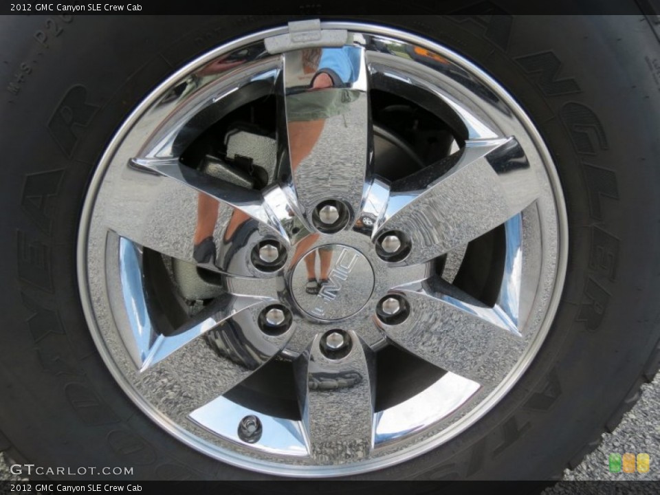 2012 GMC Canyon SLE Crew Cab Wheel and Tire Photo #69707619