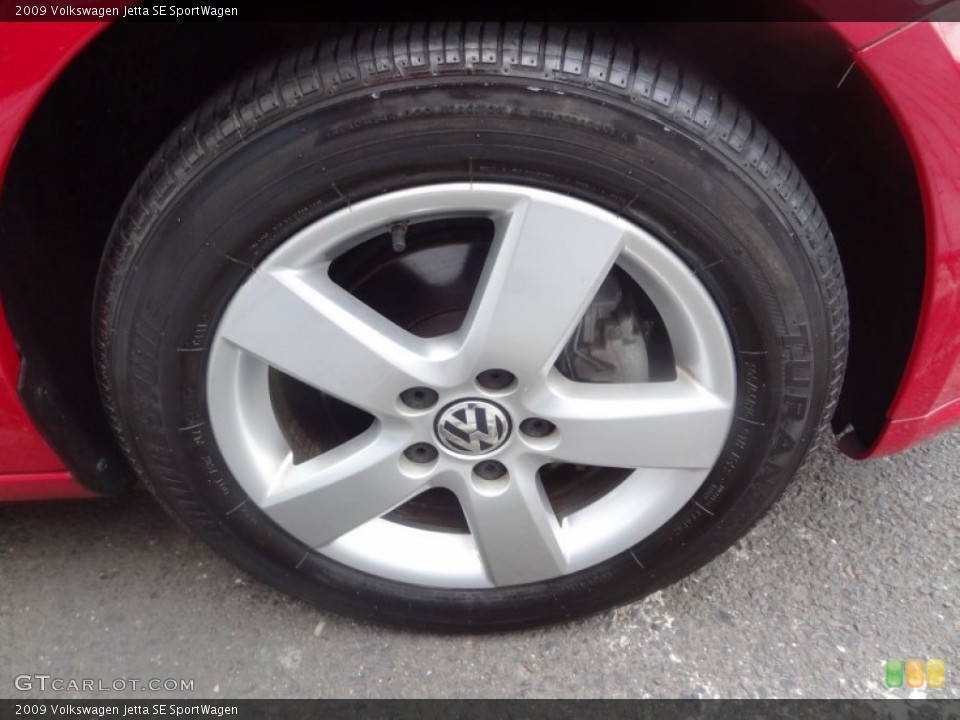 2009 Volkswagen Jetta SE SportWagen Wheel and Tire Photo #69714396