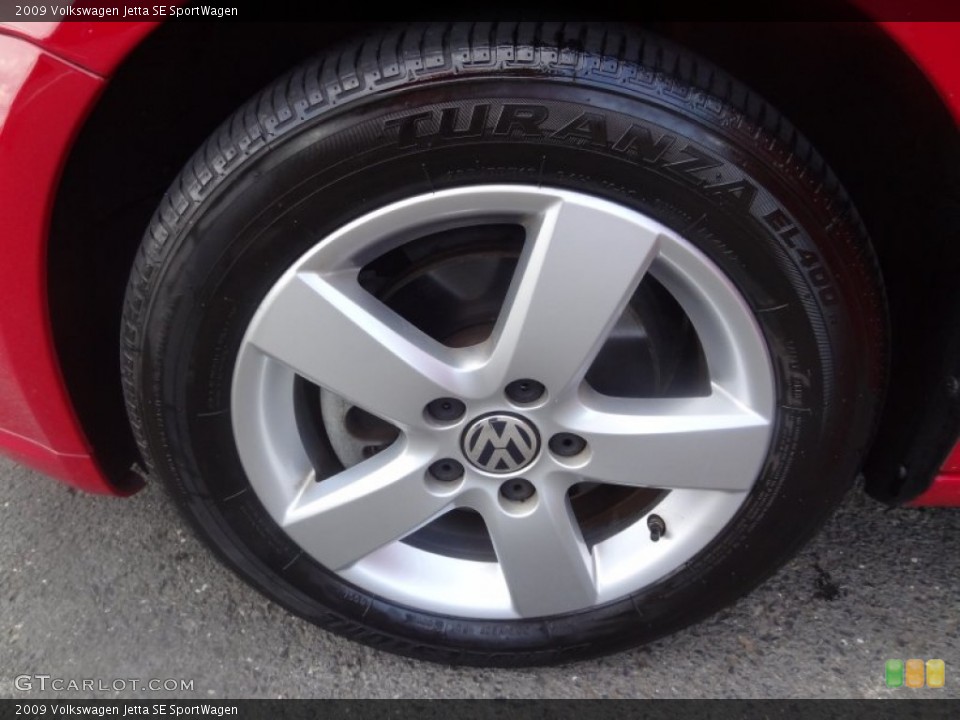 2009 Volkswagen Jetta SE SportWagen Wheel and Tire Photo #69714404