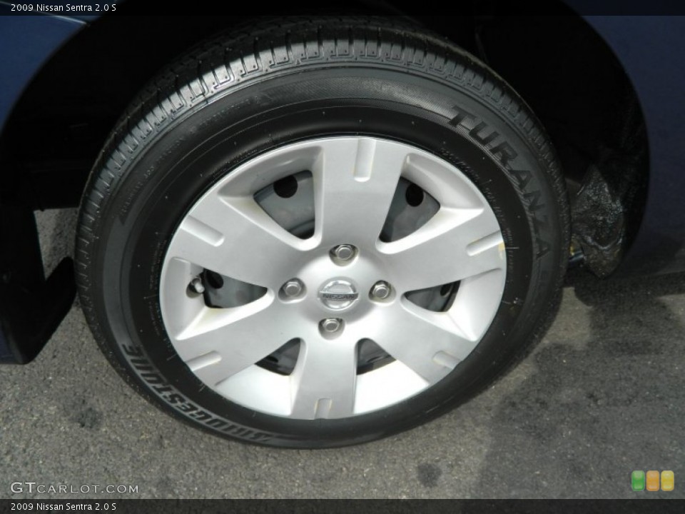 2009 Nissan Sentra 2.0 S Wheel and Tire Photo #69750823