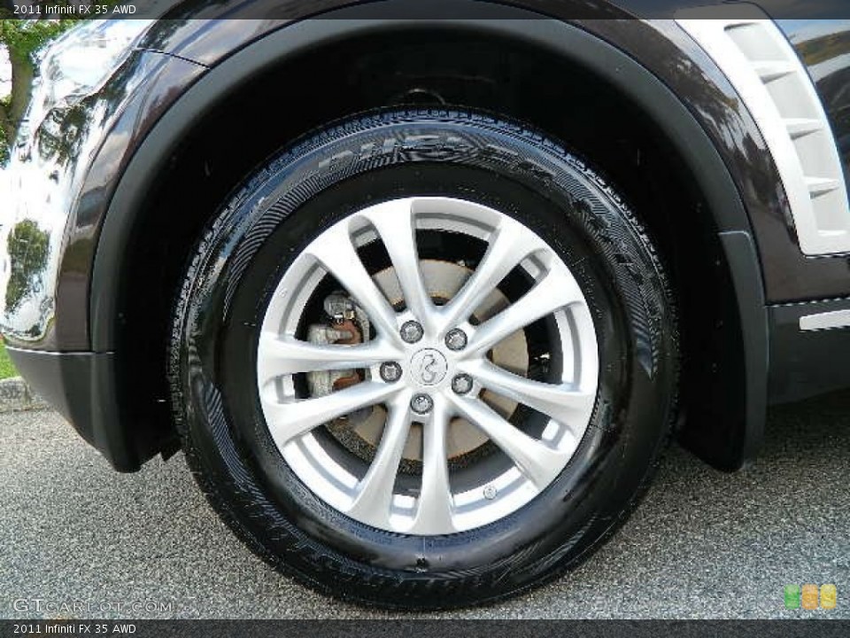 2011 Infiniti FX 35 AWD Wheel and Tire Photo #69769240