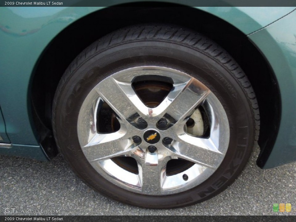 2009 Chevrolet Malibu LT Sedan Wheel and Tire Photo #69779572