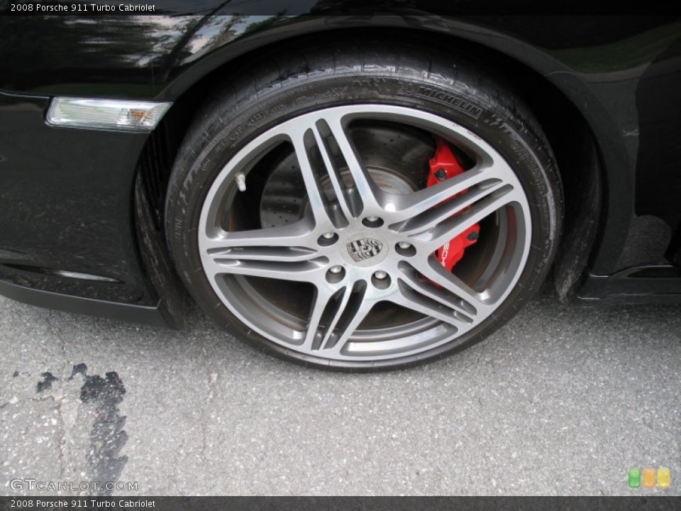 2008 Porsche 911 Turbo Cabriolet Wheel and Tire Photo #69808183