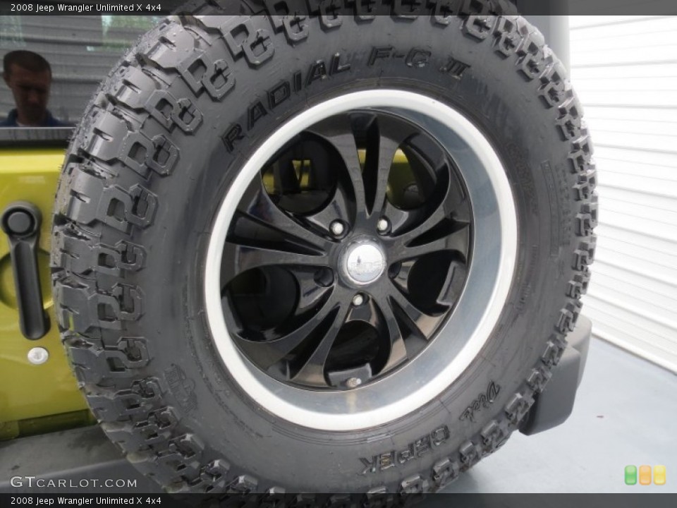 2008 Jeep Wrangler Unlimited Custom Wheel and Tire Photo #69811336