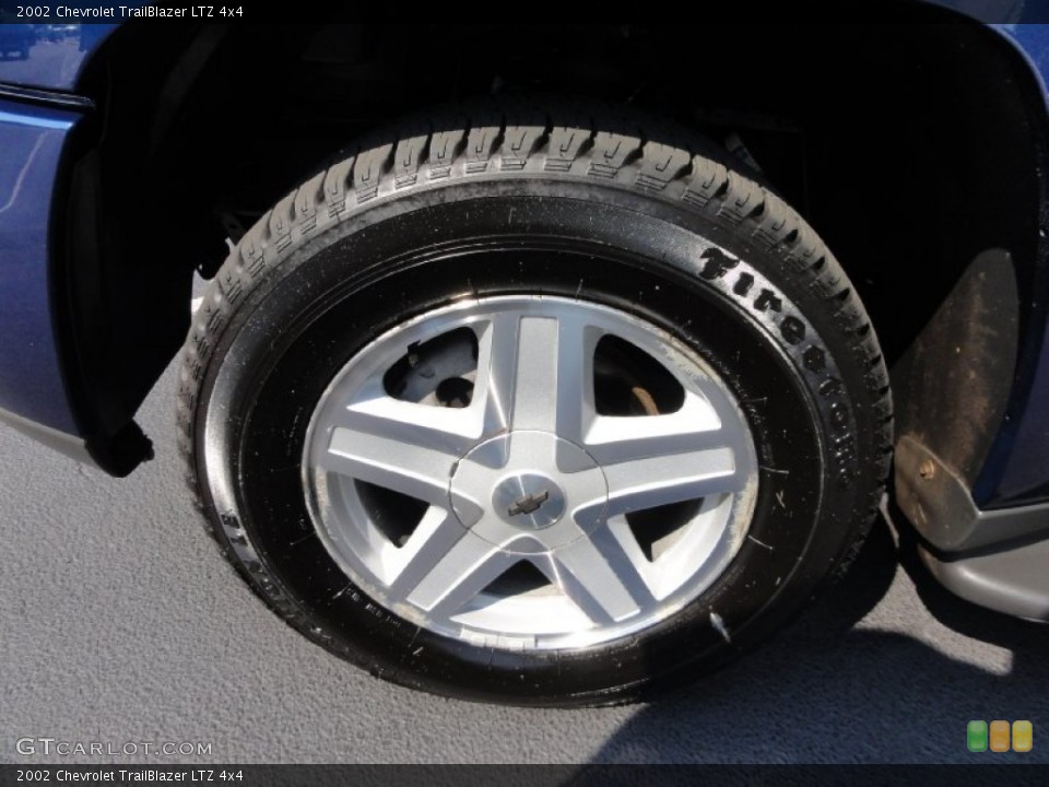 2002 Chevrolet TrailBlazer LTZ 4x4 Wheel and Tire Photo #69820555