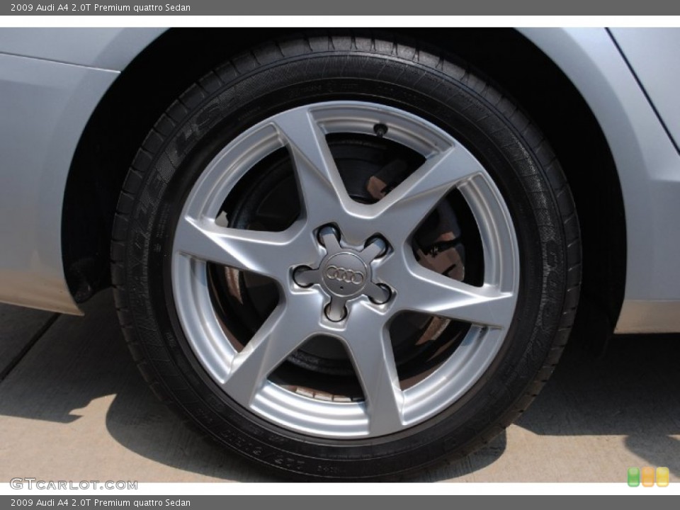 2009 Audi A4 2.0T Premium quattro Sedan Wheel and Tire Photo #69821569