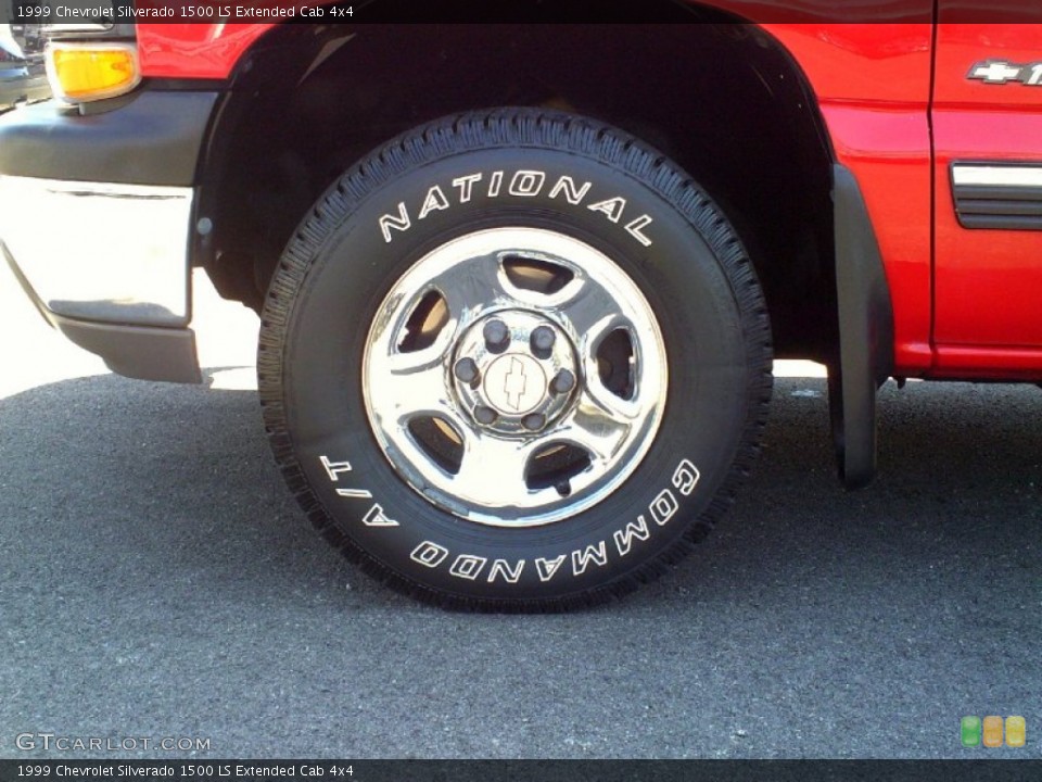 1999 Chevrolet Silverado 1500 LS Extended Cab 4x4 Wheel and Tire Photo #69829402