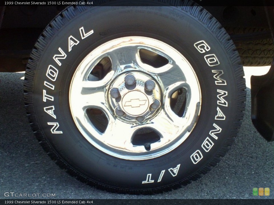 1999 Chevrolet Silverado 1500 LS Extended Cab 4x4 Wheel and Tire Photo #69829414