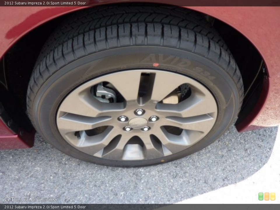 2012 Subaru Impreza 2.0i Sport Limited 5 Door Wheel and Tire Photo #69848638