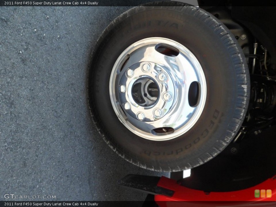 2011 Ford F450 Super Duty Lariat Crew Cab 4x4 Dually Wheel and Tire Photo #69851401