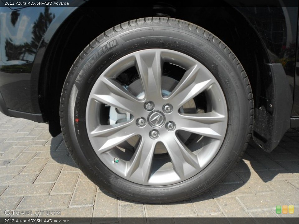 2012 Acura MDX SH-AWD Advance Wheel and Tire Photo #69884668