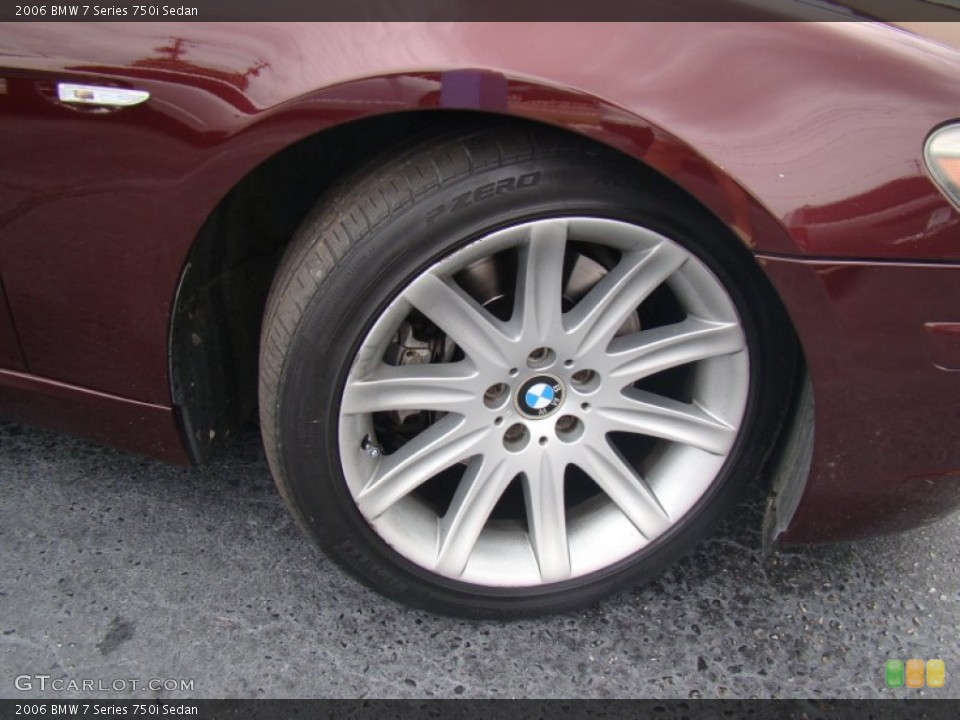 2006 BMW 7 Series 750i Sedan Wheel and Tire Photo #69886825