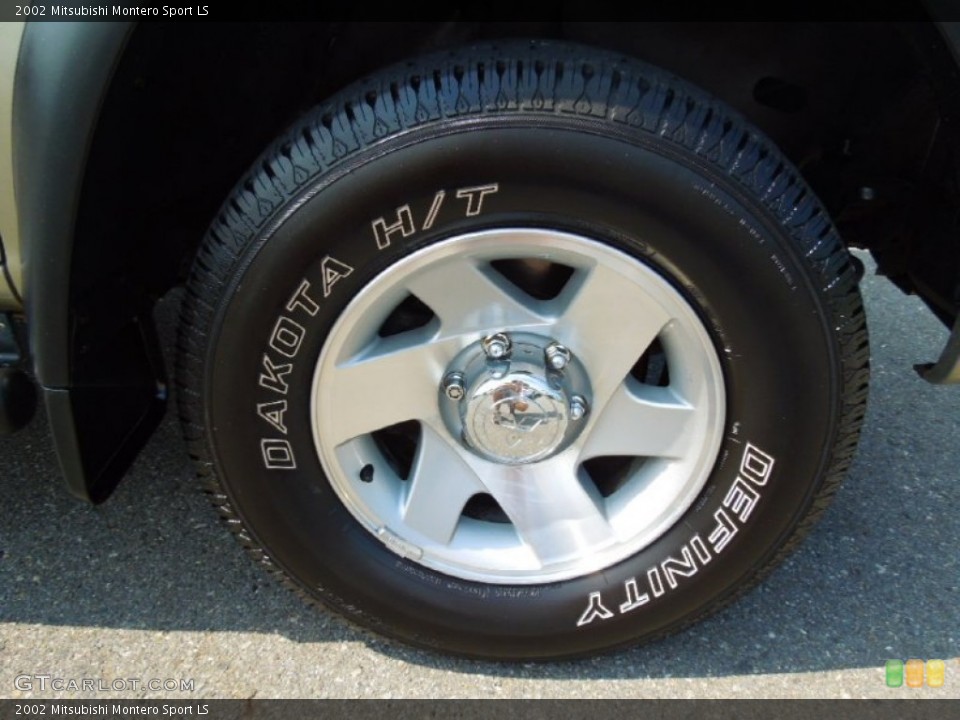 2002 Mitsubishi Montero Sport LS Wheel and Tire Photo #69908267