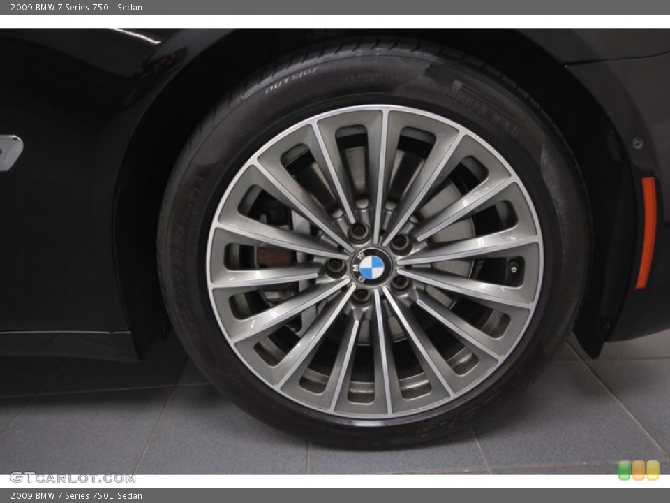 2009 BMW 7 Series 750Li Sedan Wheel and Tire Photo #69915488