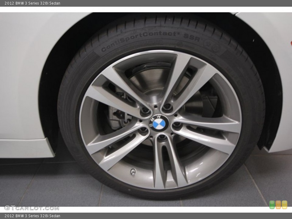 2012 BMW 3 Series 328i Sedan Wheel and Tire Photo #69965149