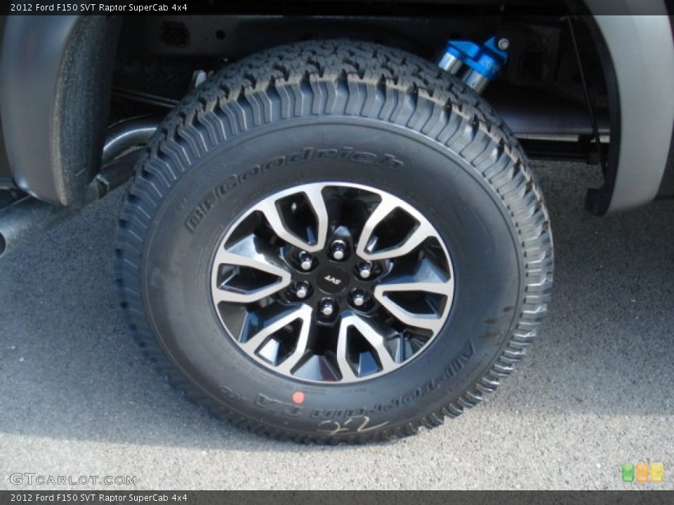 2012 Ford F150 SVT Raptor SuperCab 4x4 Wheel and Tire Photo #69966912