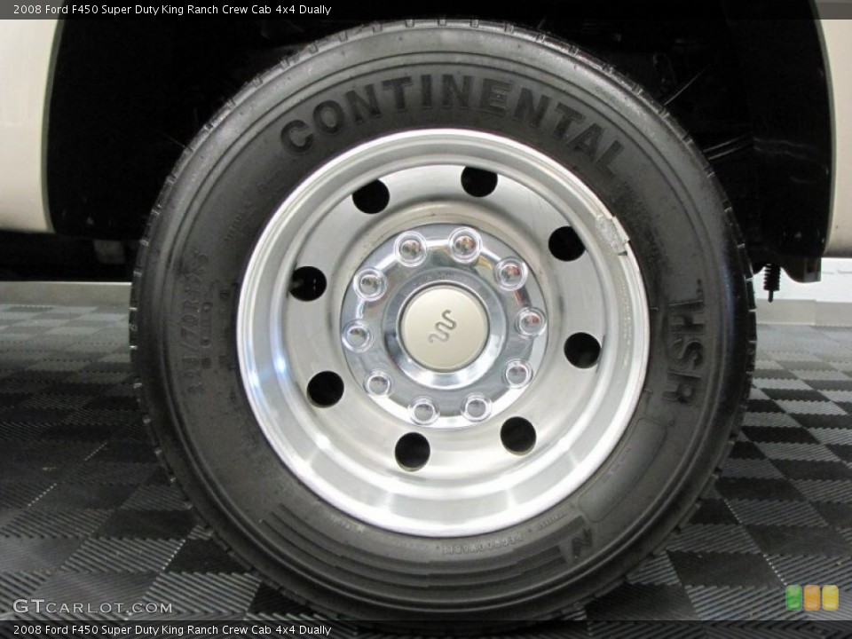 2008 Ford F450 Super Duty King Ranch Crew Cab 4x4 Dually Wheel and Tire Photo #70013601