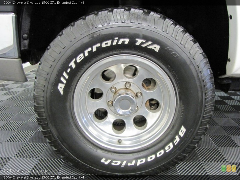 2004 Chevrolet Silverado 1500 Z71 Extended Cab 4x4 Wheel and Tire Photo #70013947