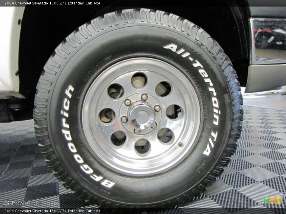 2004 Chevrolet Silverado 1500 Z71 Extended Cab 4x4 Wheel and Tire Photo #70013962