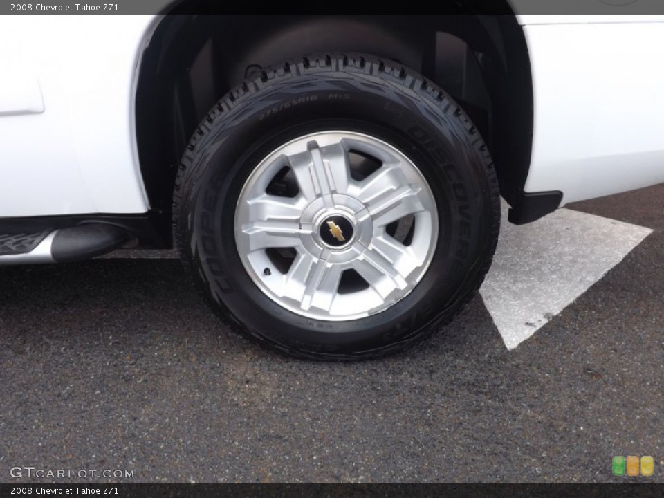 2008 Chevrolet Tahoe Z71 Wheel and Tire Photo #70036842
