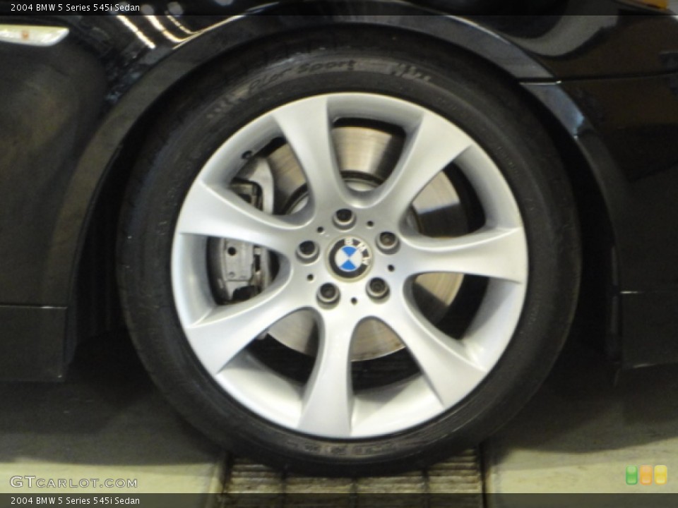 2004 BMW 5 Series 545i Sedan Wheel and Tire Photo #70050152
