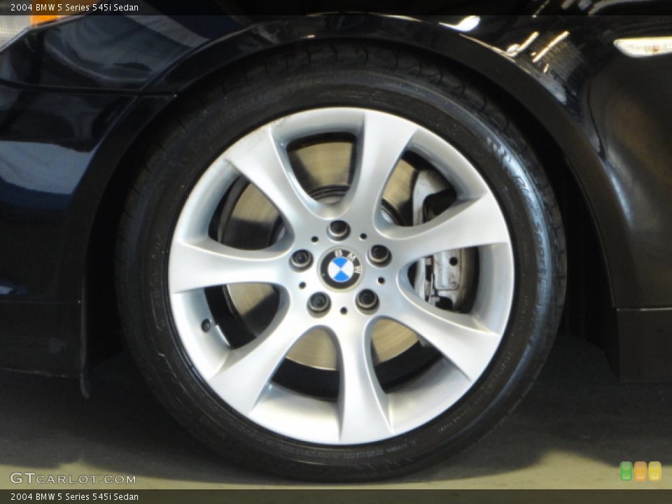 2004 BMW 5 Series 545i Sedan Wheel and Tire Photo #70050164