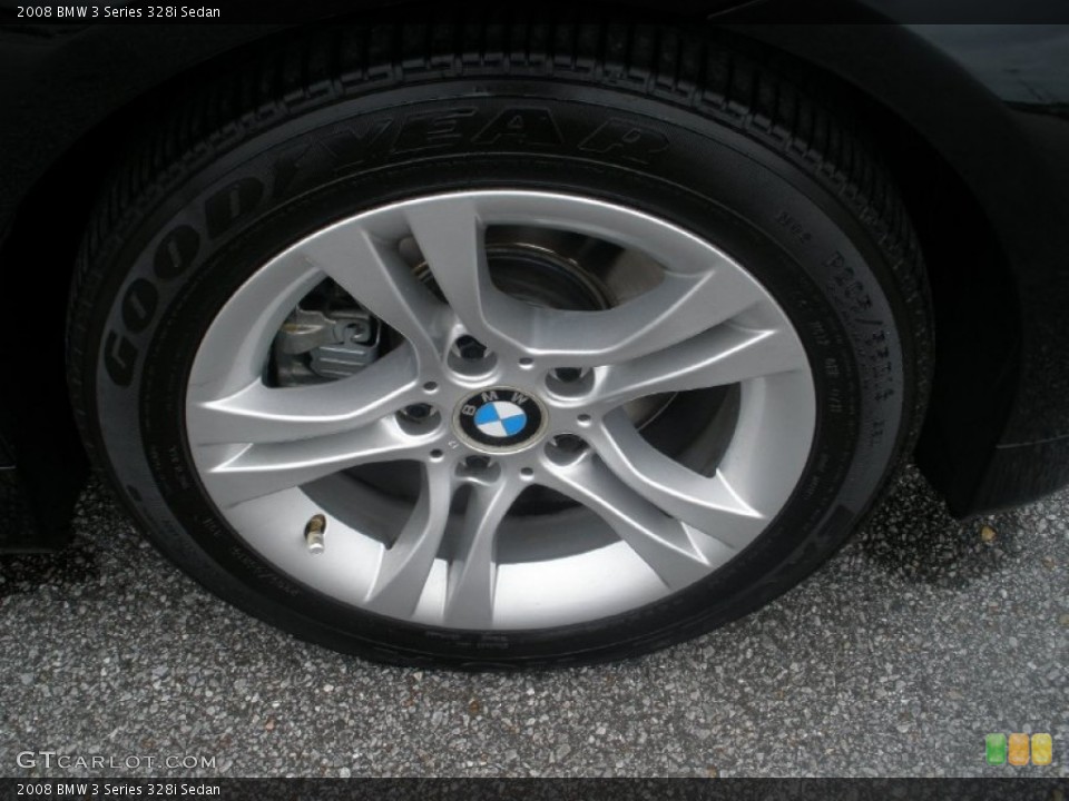 2008 BMW 3 Series 328i Sedan Wheel and Tire Photo #70051681