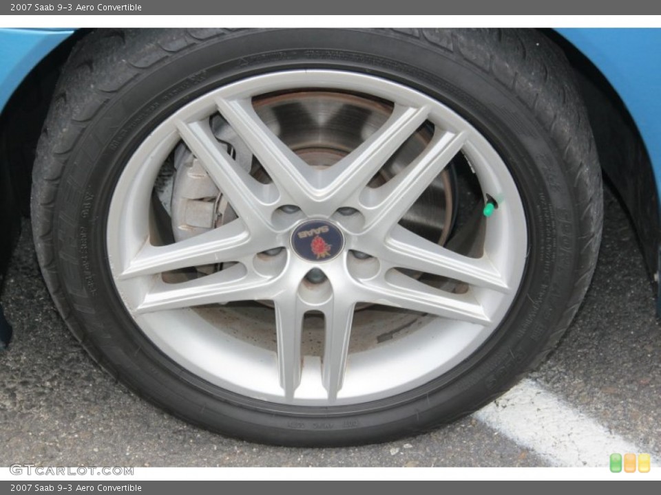 2007 Saab 9-3 Aero Convertible Wheel and Tire Photo #70070311