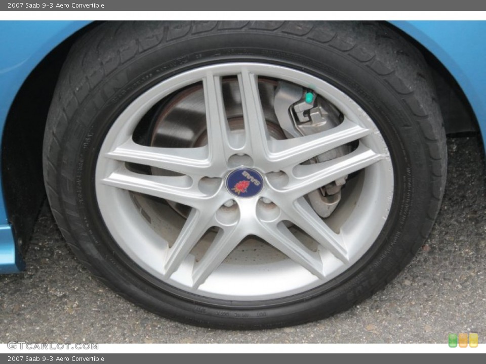 2007 Saab 9-3 Aero Convertible Wheel and Tire Photo #70070340