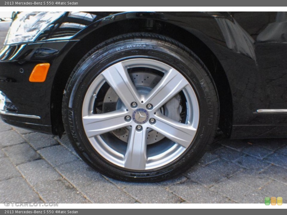 2013 Mercedes-Benz S 550 4Matic Sedan Wheel and Tire Photo #70076867