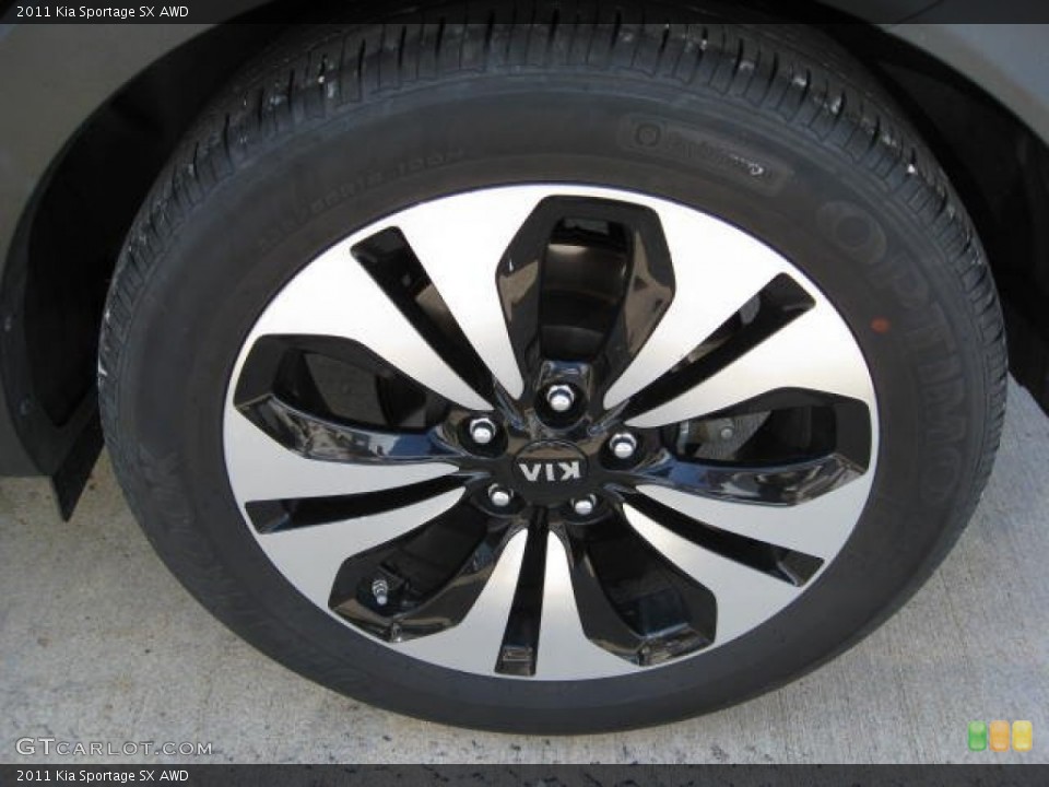 2011 Kia Sportage SX AWD Wheel and Tire Photo #70084674