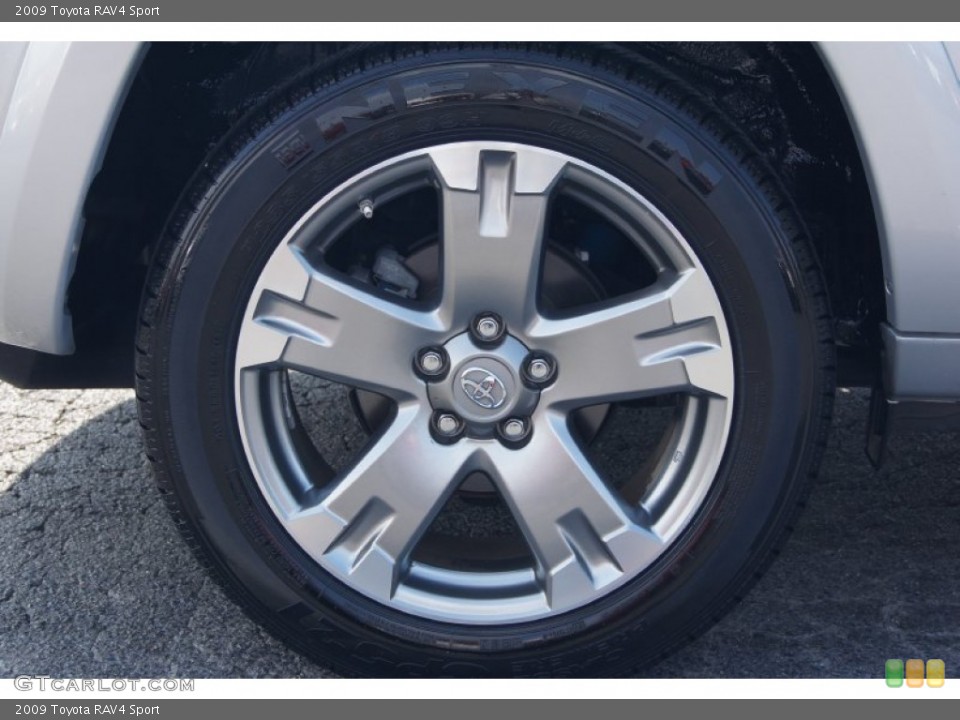 2009 Toyota RAV4 Sport Wheel and Tire Photo #70085339