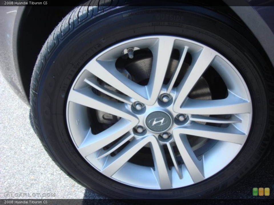 2008 Hyundai Tiburon GS Wheel and Tire Photo #70090631