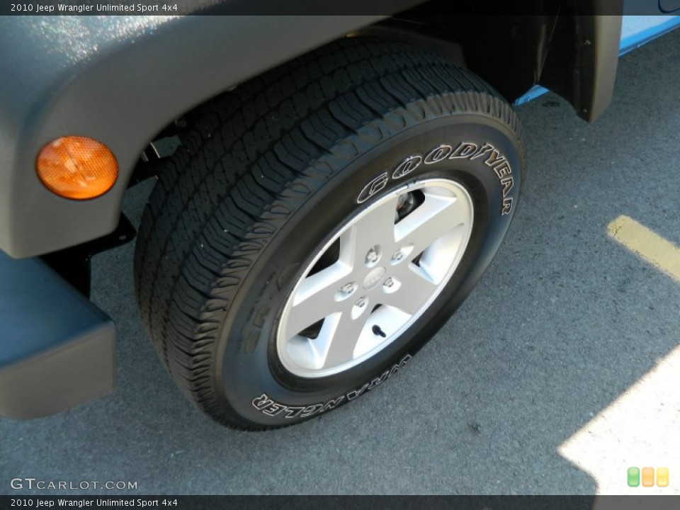 2010 Jeep Wrangler Unlimited Sport 4x4 Wheel and Tire Photo #70096293