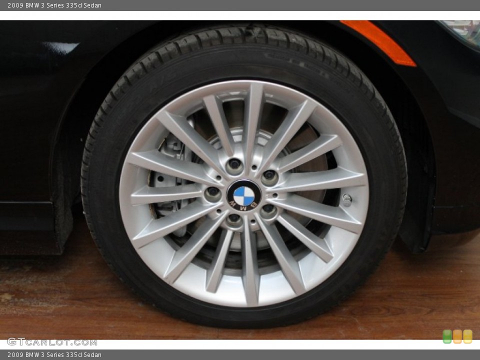 2009 BMW 3 Series 335d Sedan Wheel and Tire Photo #70099428