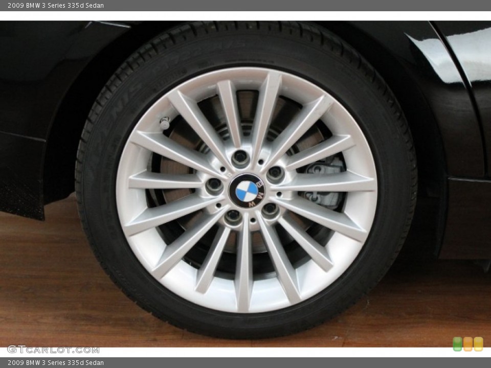2009 BMW 3 Series 335d Sedan Wheel and Tire Photo #70099434