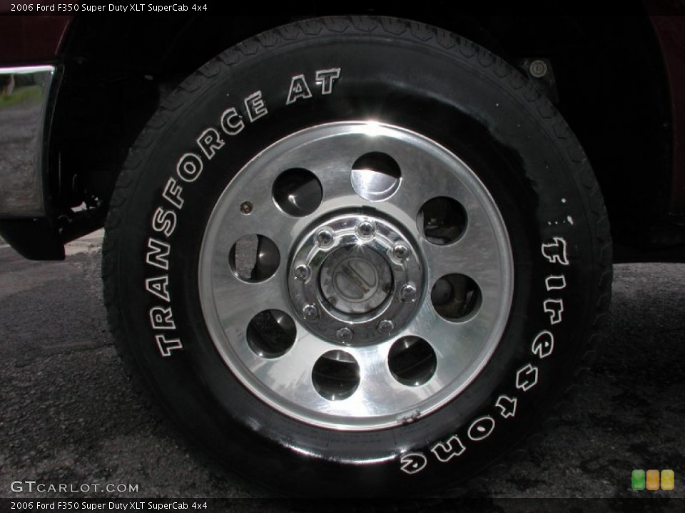 2006 Ford F350 Super Duty XLT SuperCab 4x4 Wheel and Tire Photo #70102173