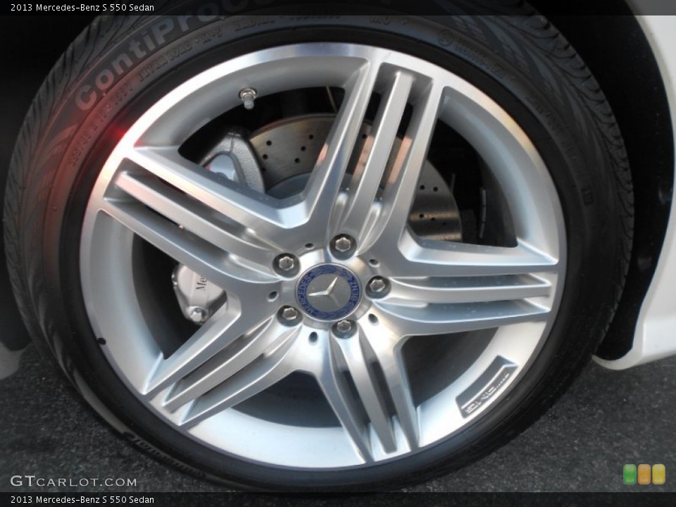 2013 Mercedes-Benz S 550 Sedan Wheel and Tire Photo #70114746