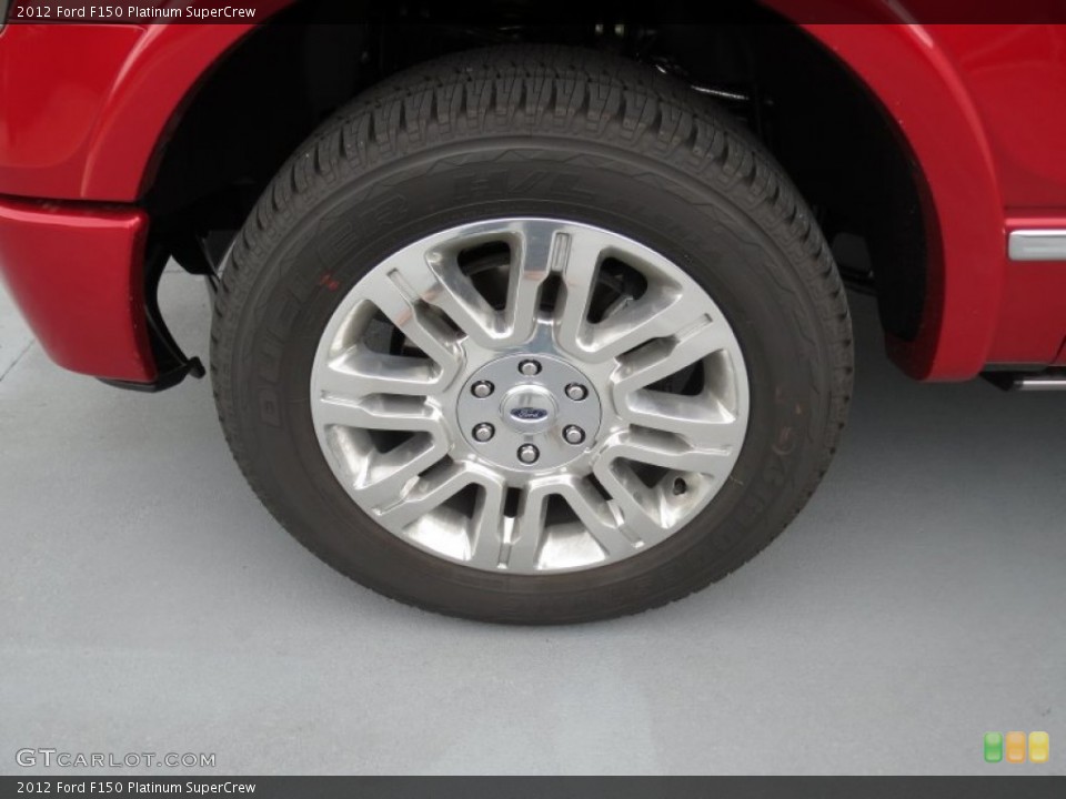 2012 Ford F150 Platinum SuperCrew Wheel and Tire Photo #70120803