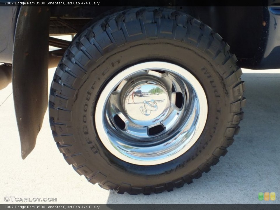 2007 Dodge Ram 3500 Lone Star Quad Cab 4x4 Dually Wheel and Tire Photo #70136705