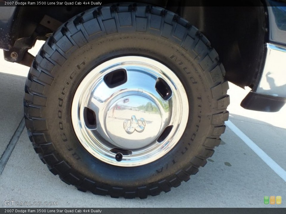 2007 Dodge Ram 3500 Lone Star Quad Cab 4x4 Dually Wheel and Tire Photo #70136714