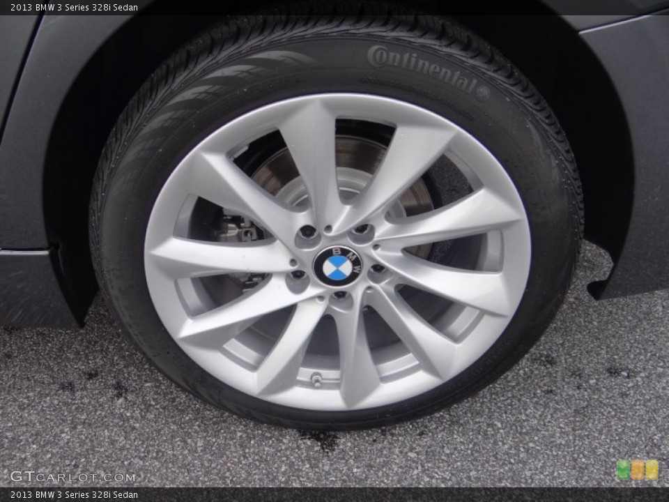 2013 BMW 3 Series 328i Sedan Wheel and Tire Photo #70150517