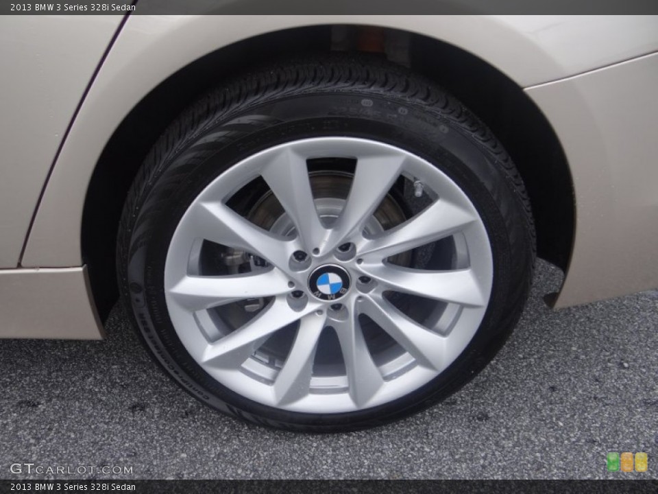 2013 BMW 3 Series 328i Sedan Wheel and Tire Photo #70150592
