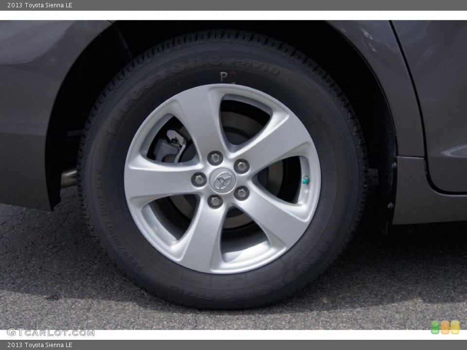 2013 Toyota Sienna LE Wheel and Tire Photo #70181840
