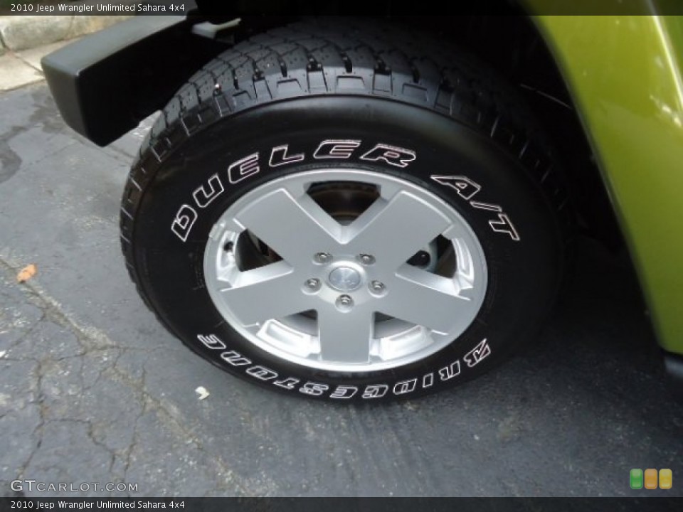2010 Jeep Wrangler Unlimited Sahara 4x4 Wheel and Tire Photo #70183988